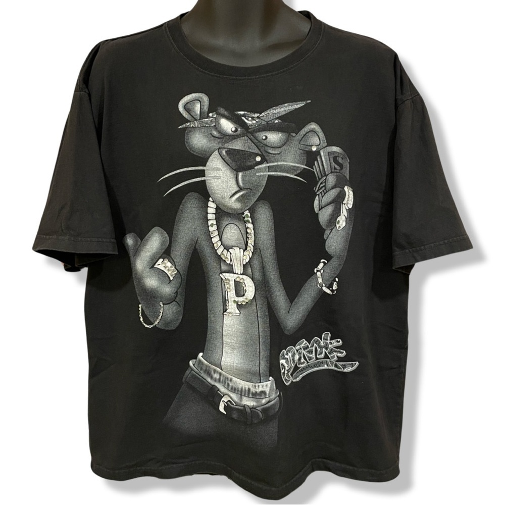 Vintage Y2K Gangster Pink Panther T-Shirt